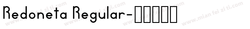 Redoneta Regular字体转换